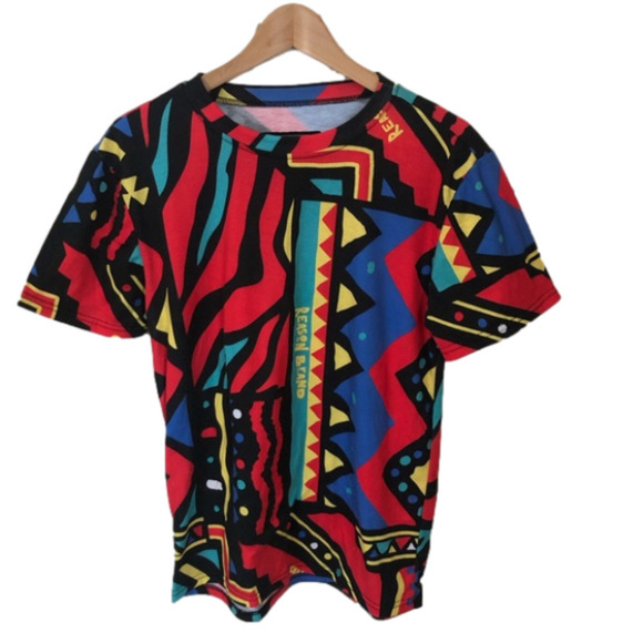REASON Streetwear Abstract Geometric Graphic Tee Small - Picture 2 of 8